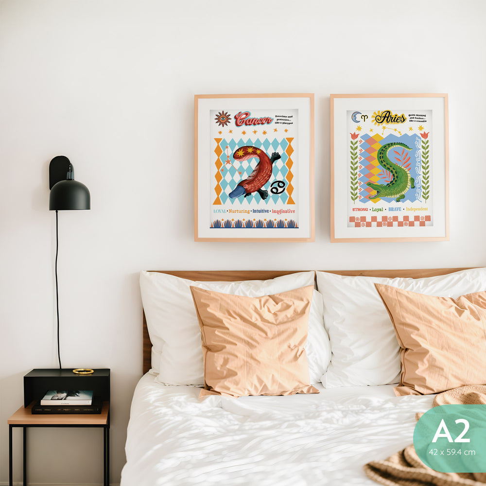 Art Print Aussie Astrology Cancer