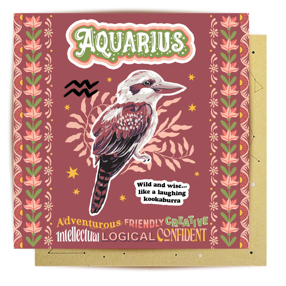 
                      
                        Greeting Card Aussie Astrology Aquarius 20th Jan - 18th Feb
                      
                    