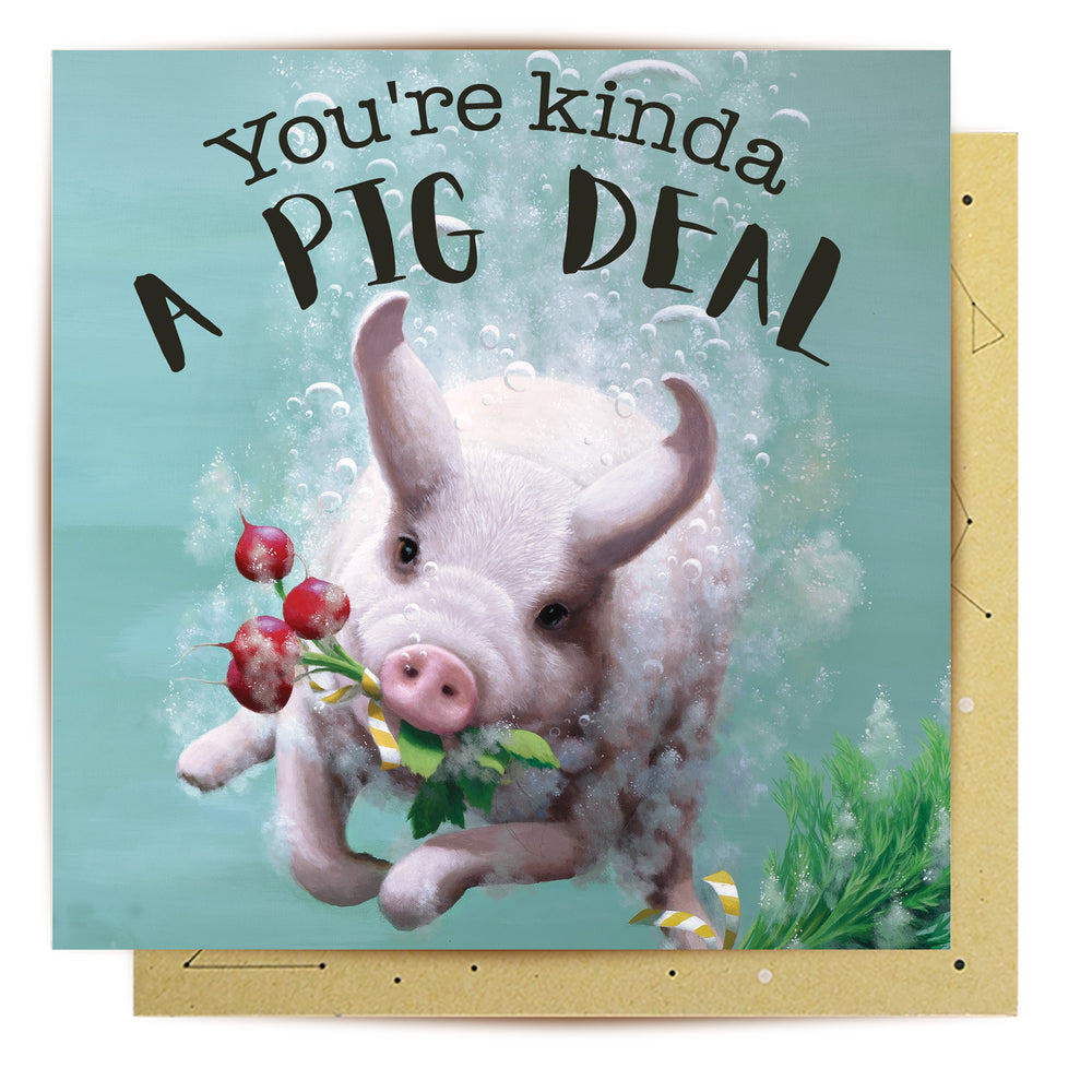 
                      
                        Greeting Card Pig Deal
                      
                    