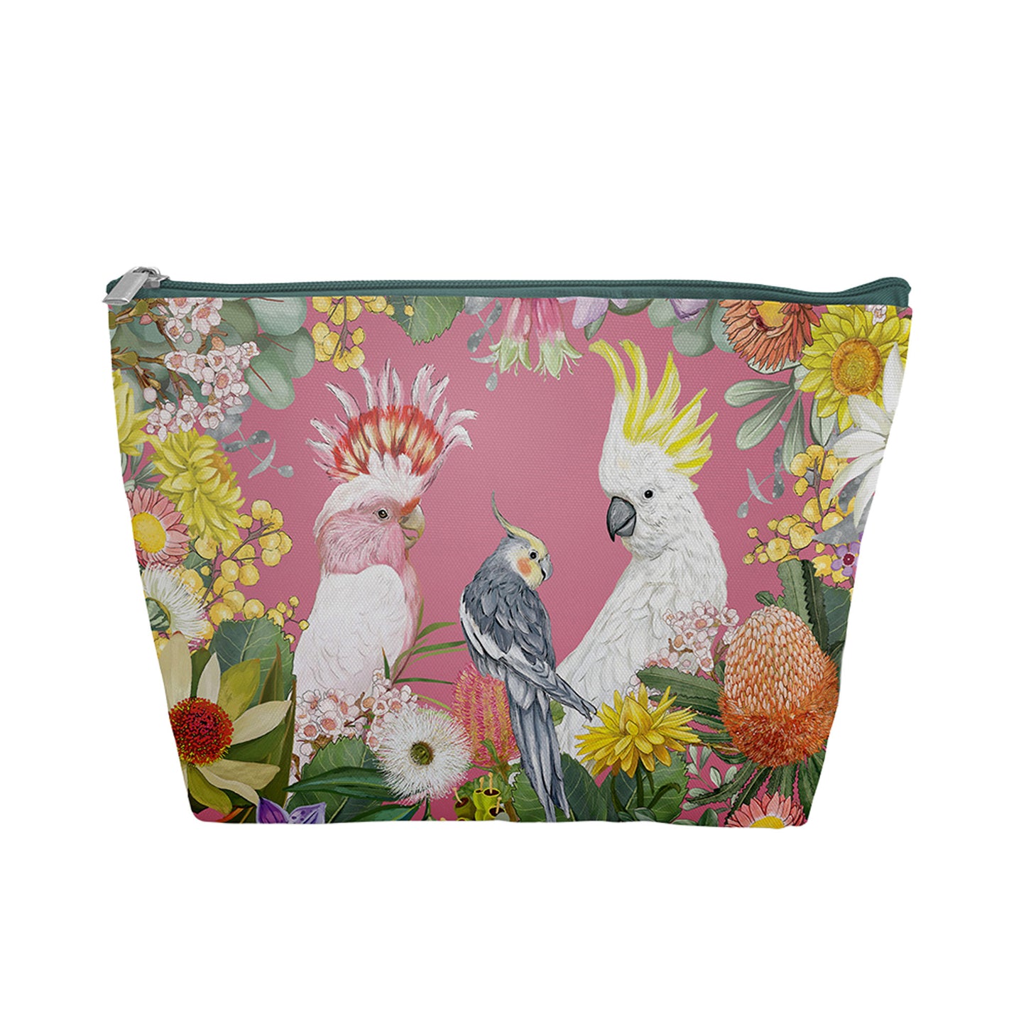 Holiday Pouch Australian Wildflowers Pink