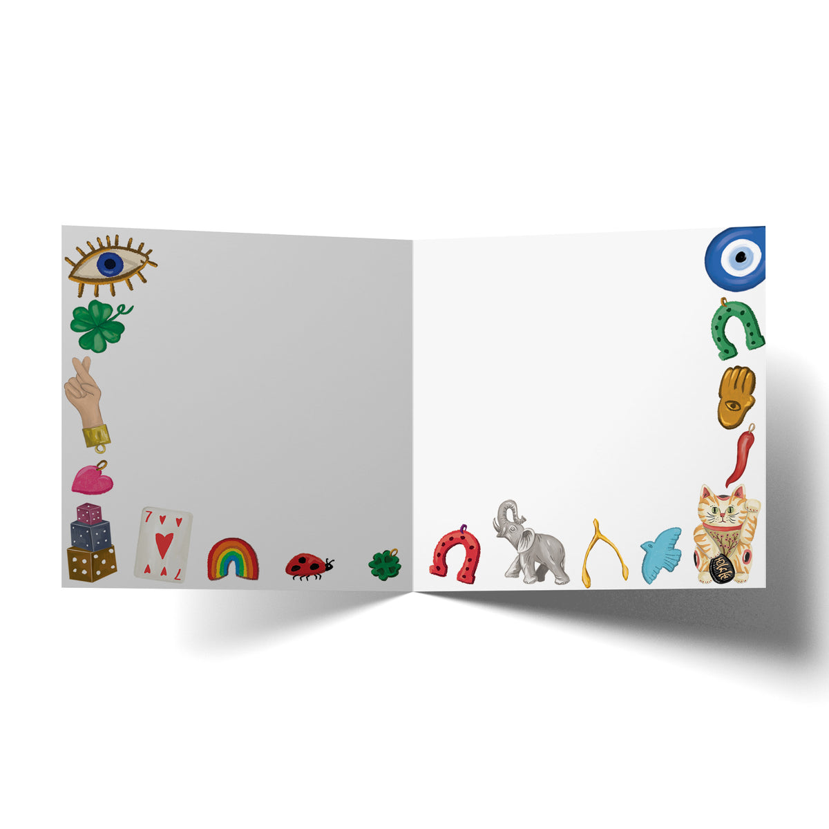 Greeting Card Luck And Positive Vibes