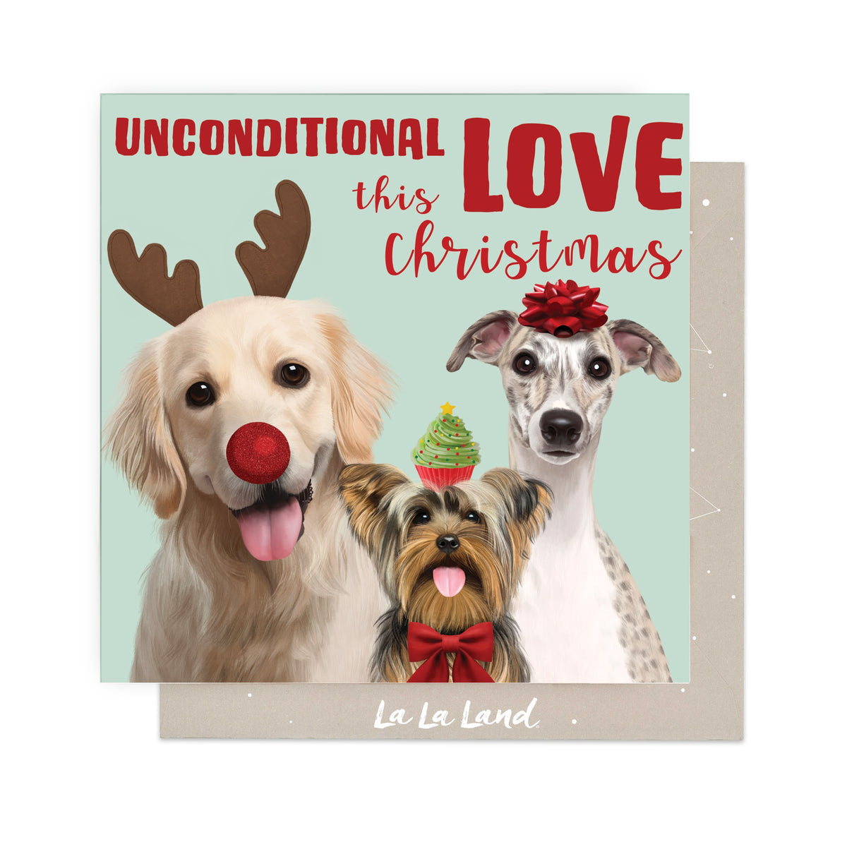 Greeting Card Unconditional Love Dogs