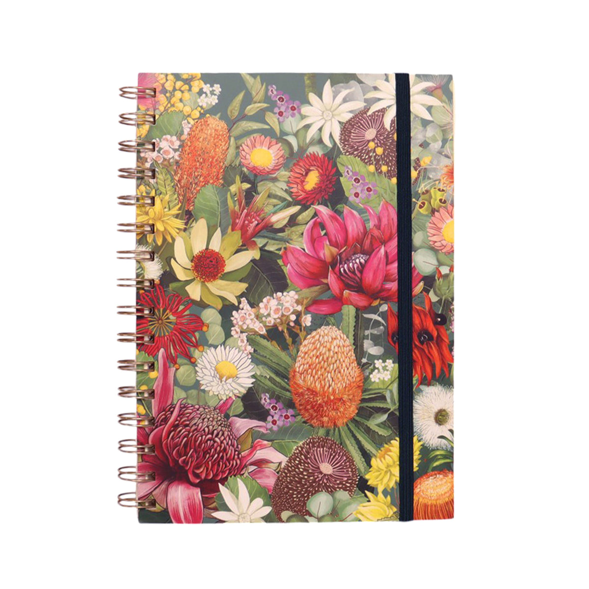A5 Spiral Notebook Australian Wildflowers