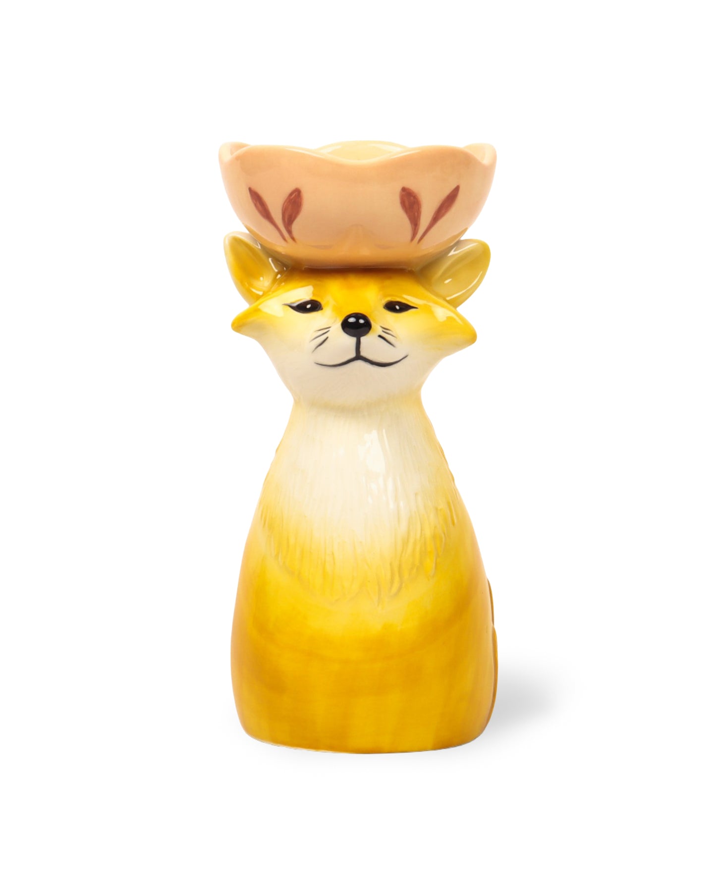 Retro Folk Stoneware Foxy Vase