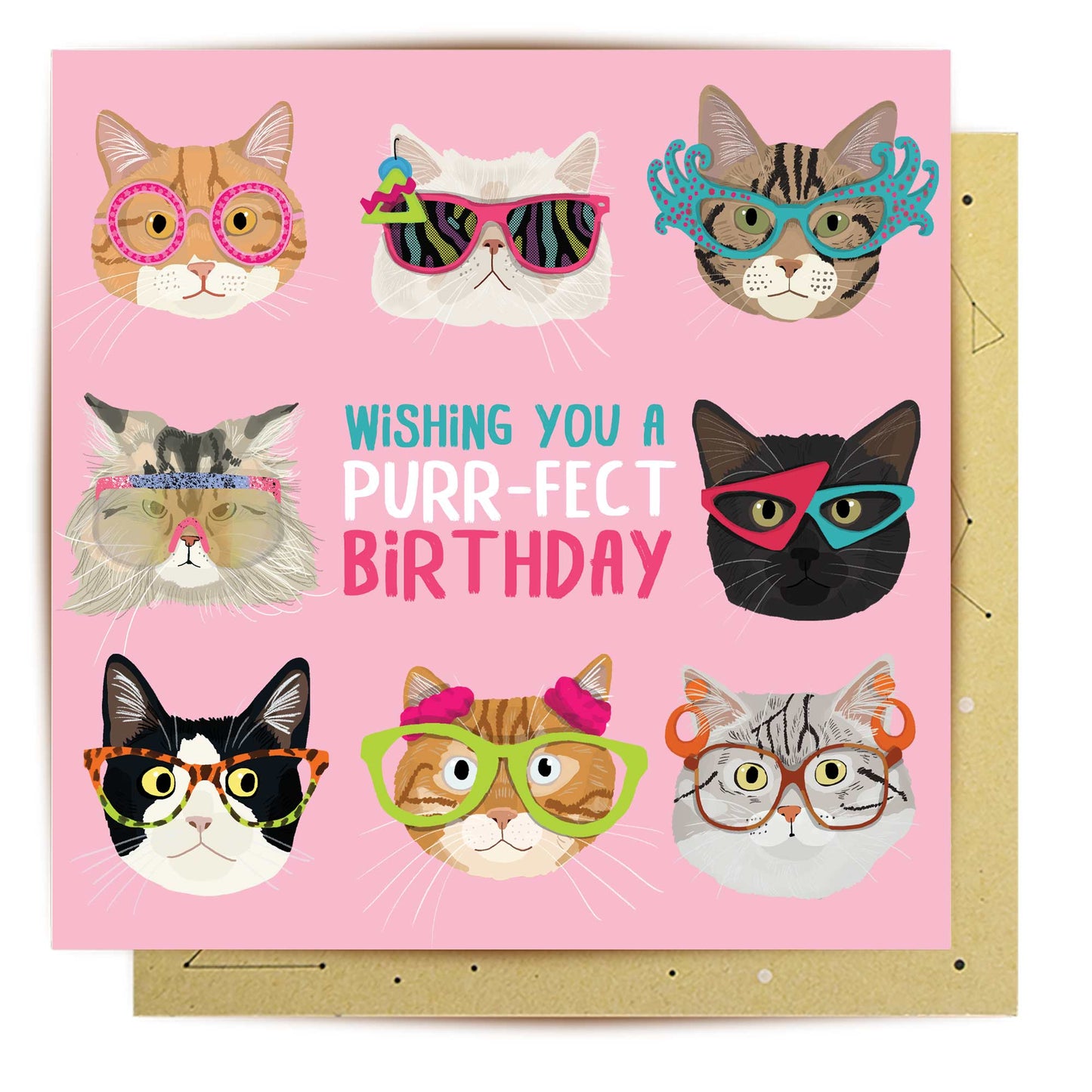 Greeting Card Purrfect Birthday