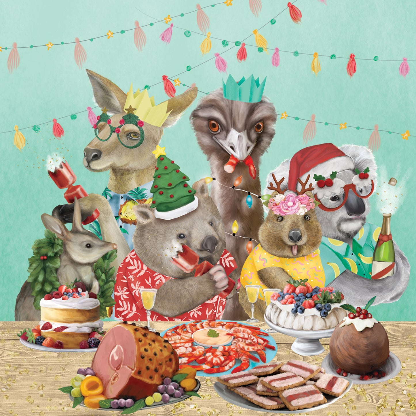 Greeting Card Festive Feast