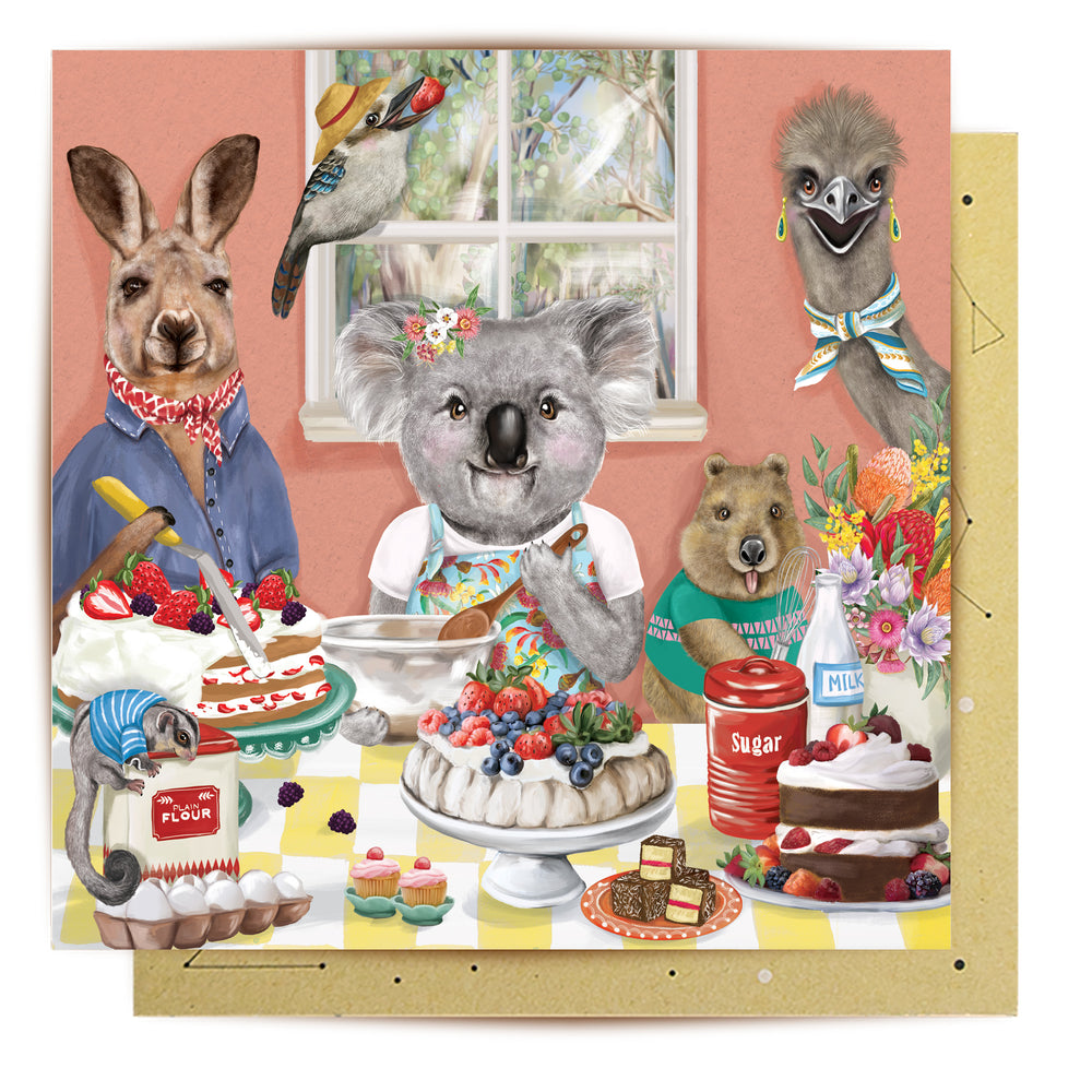 Greeting Card Happy Days Baking