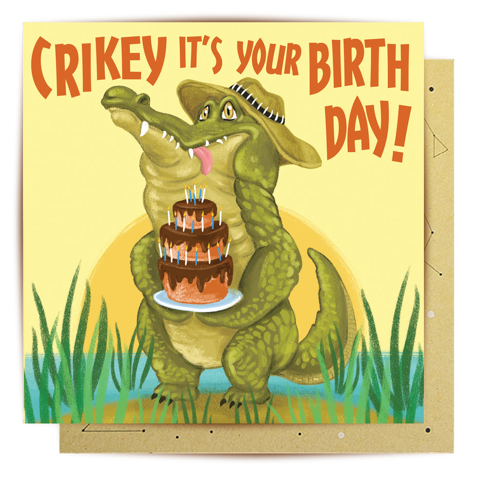 
                      
                        Greeting Card Crikey Crocodile
                      
                    