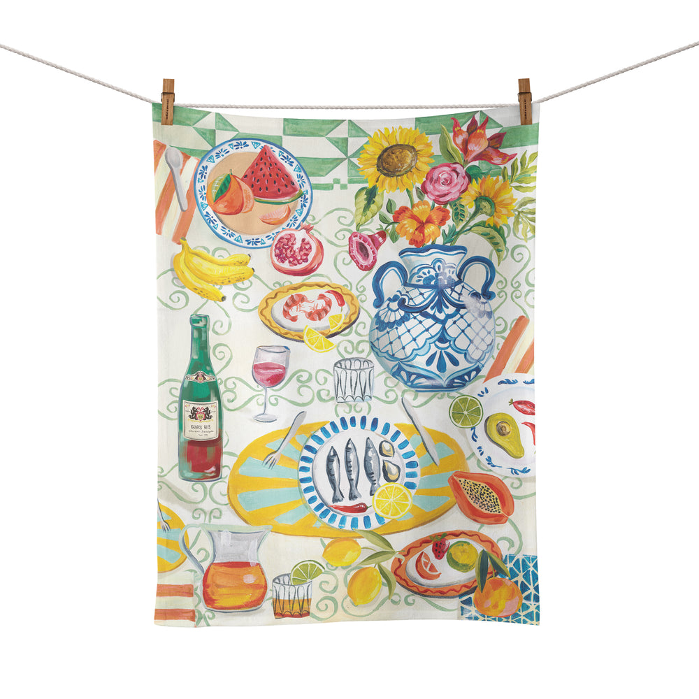 Tea Towel Life In Colour Table Set