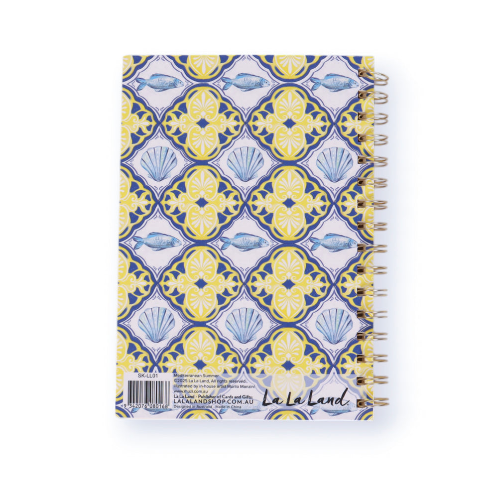 A5 Spiral Notebook Mediterranean Summer