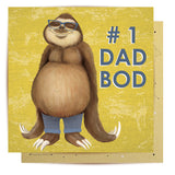 Greeting Card Dad Bod Sloth