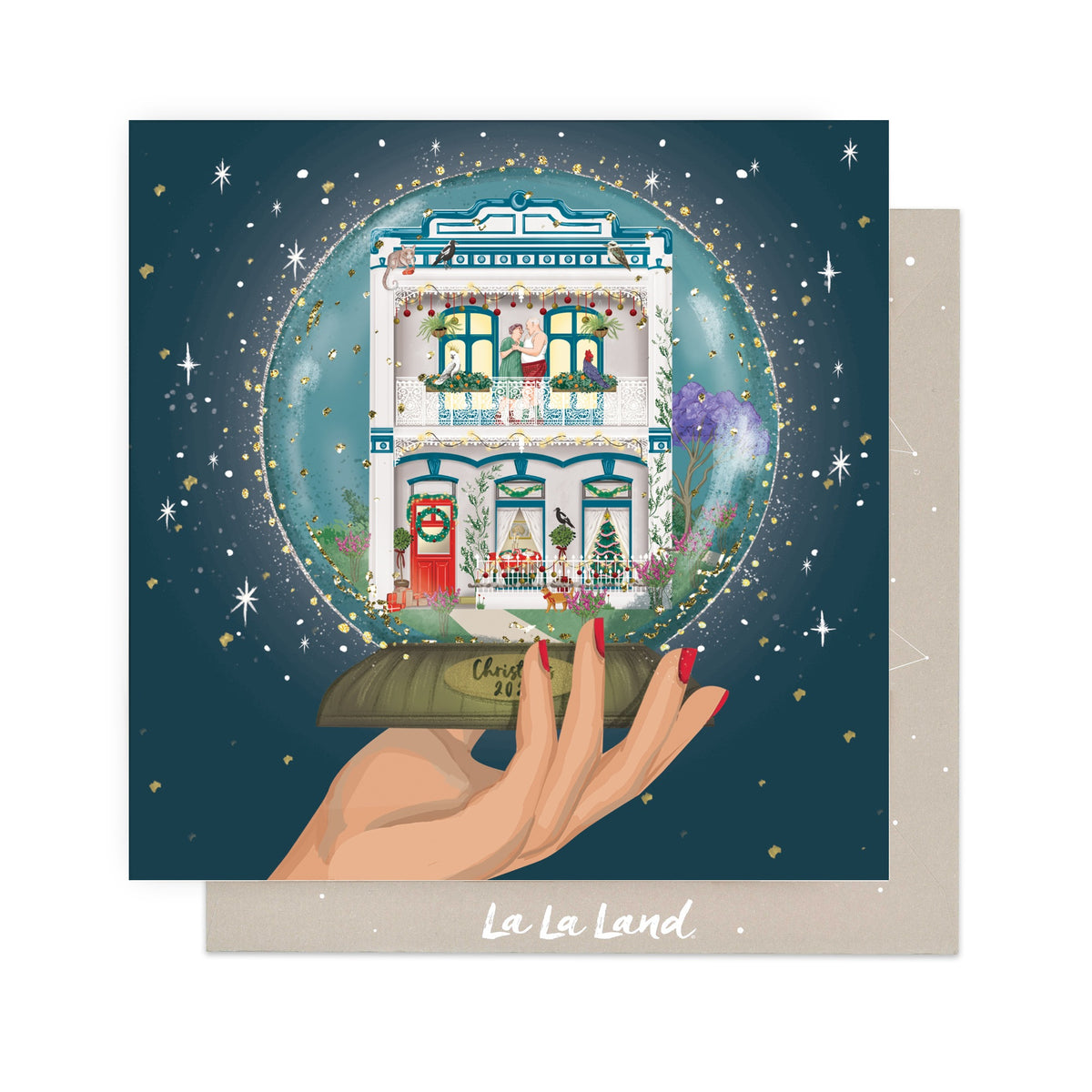 Greeting Card In love On Christmas