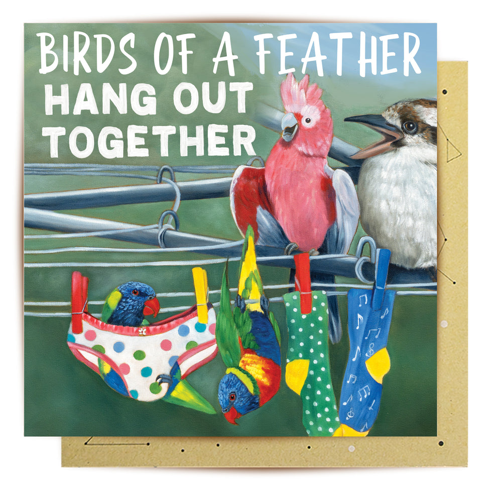 Greeting Card Birds Of A Feather