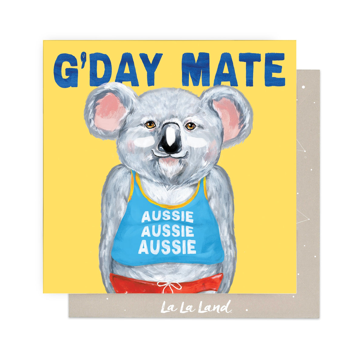 Greeting Card Aussie Dude