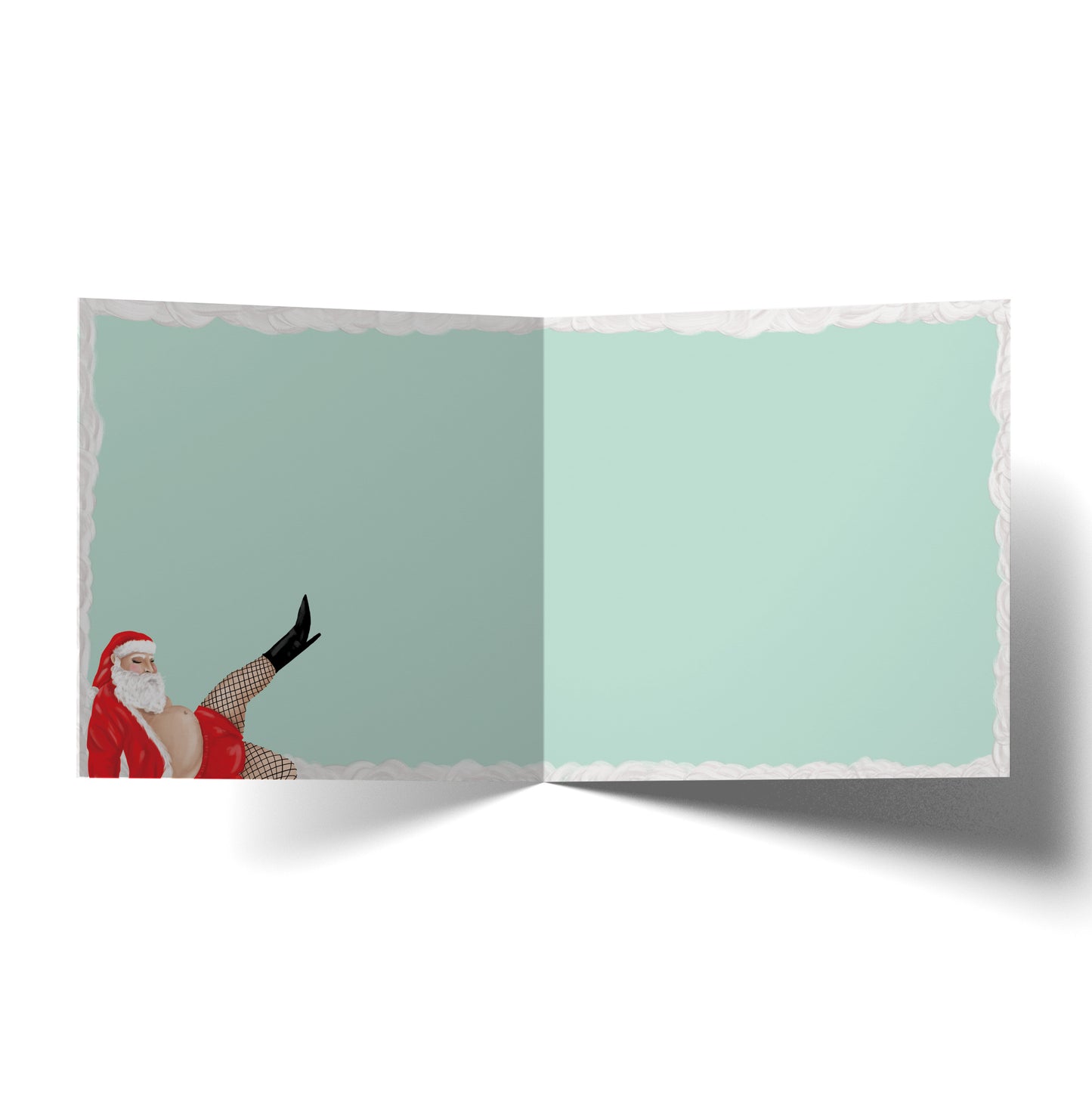 Greeting Card Slay Santa