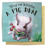 Greeting Card Pig Deal