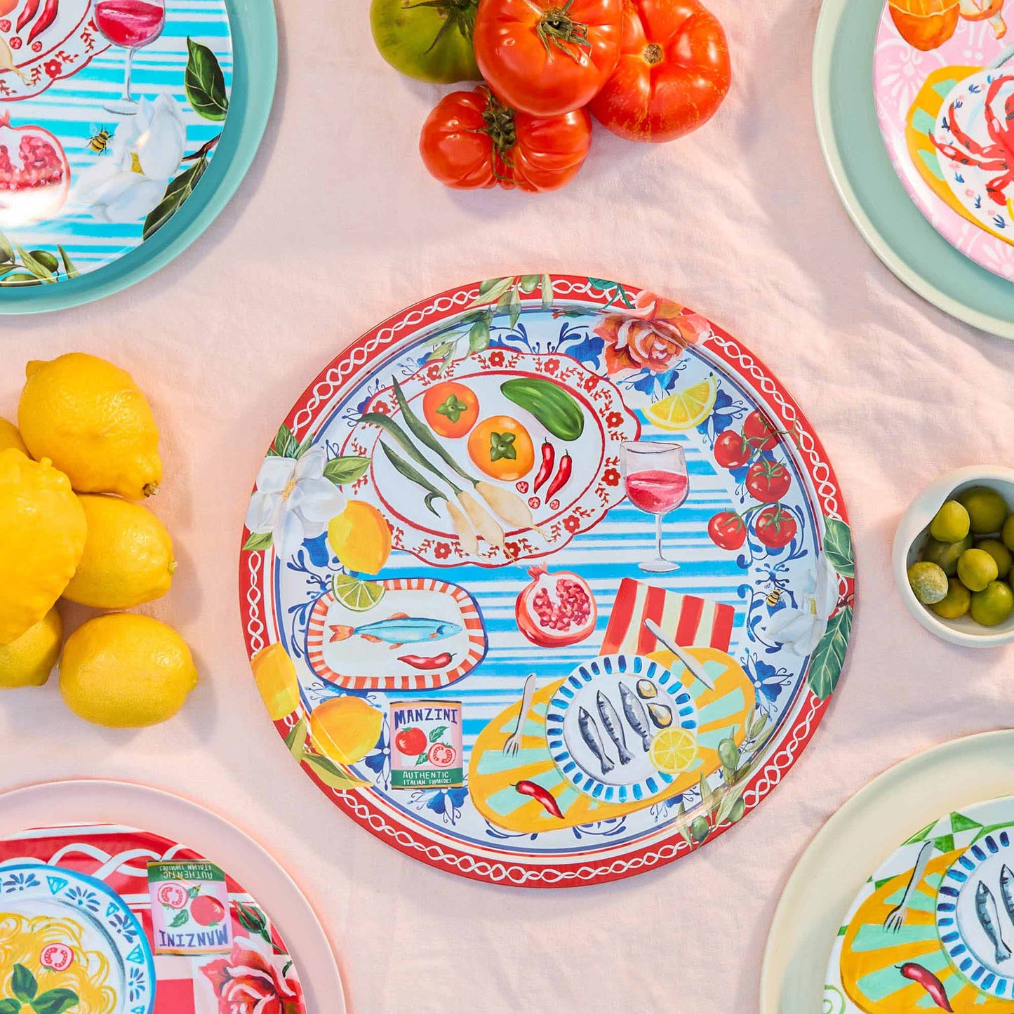 Celebrations Tray Italian Summer Table