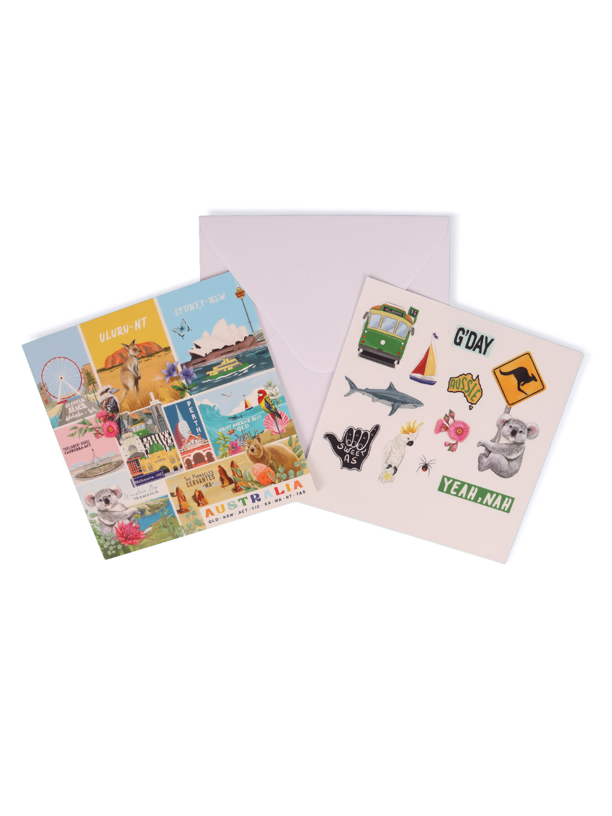 Sticker Card G'Day Australia