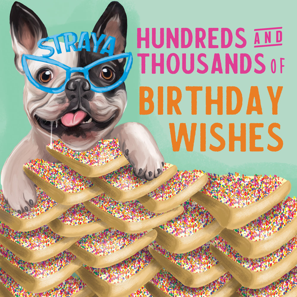 
                      
                        Greeting Card Fairy Bread Dog
                      
                    