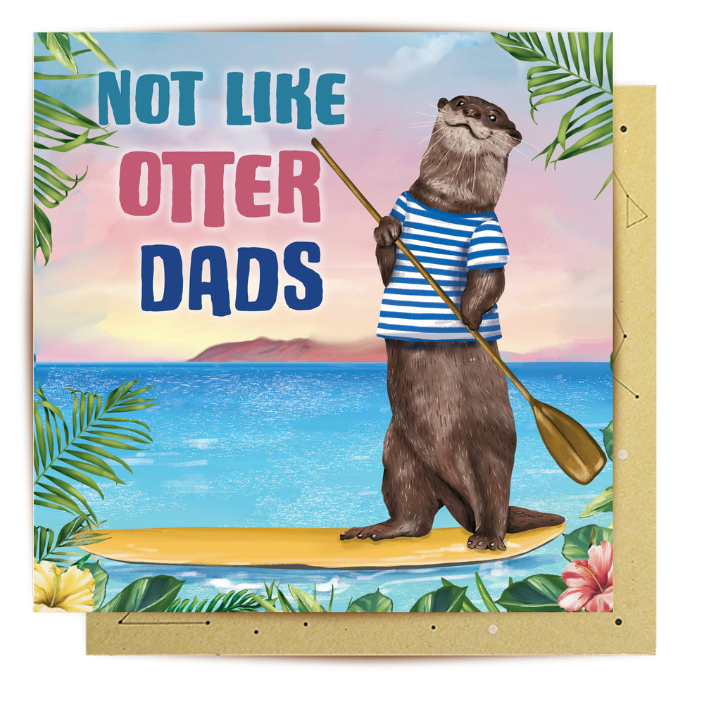 Greeting Card Otter SUP