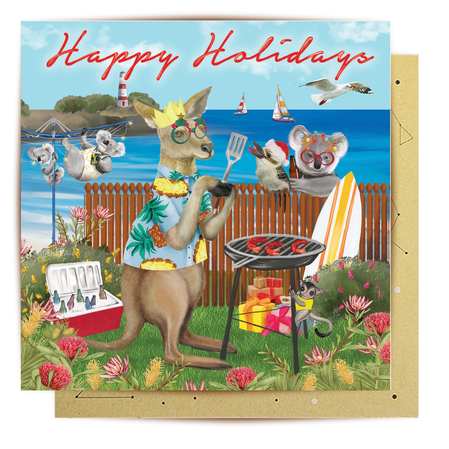 Greeting Card Festive Happy Holidays