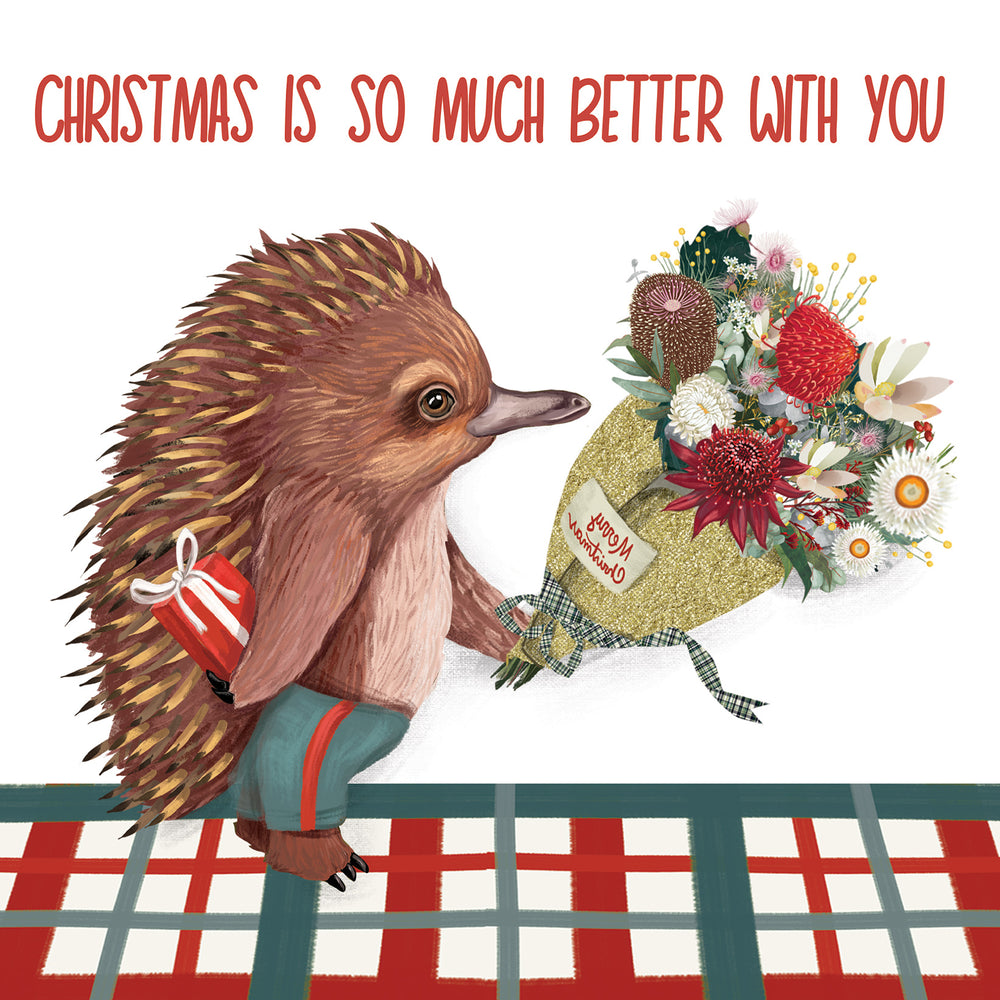 
                      
                        Greeting Card Echidna Bouquet
                      
                    