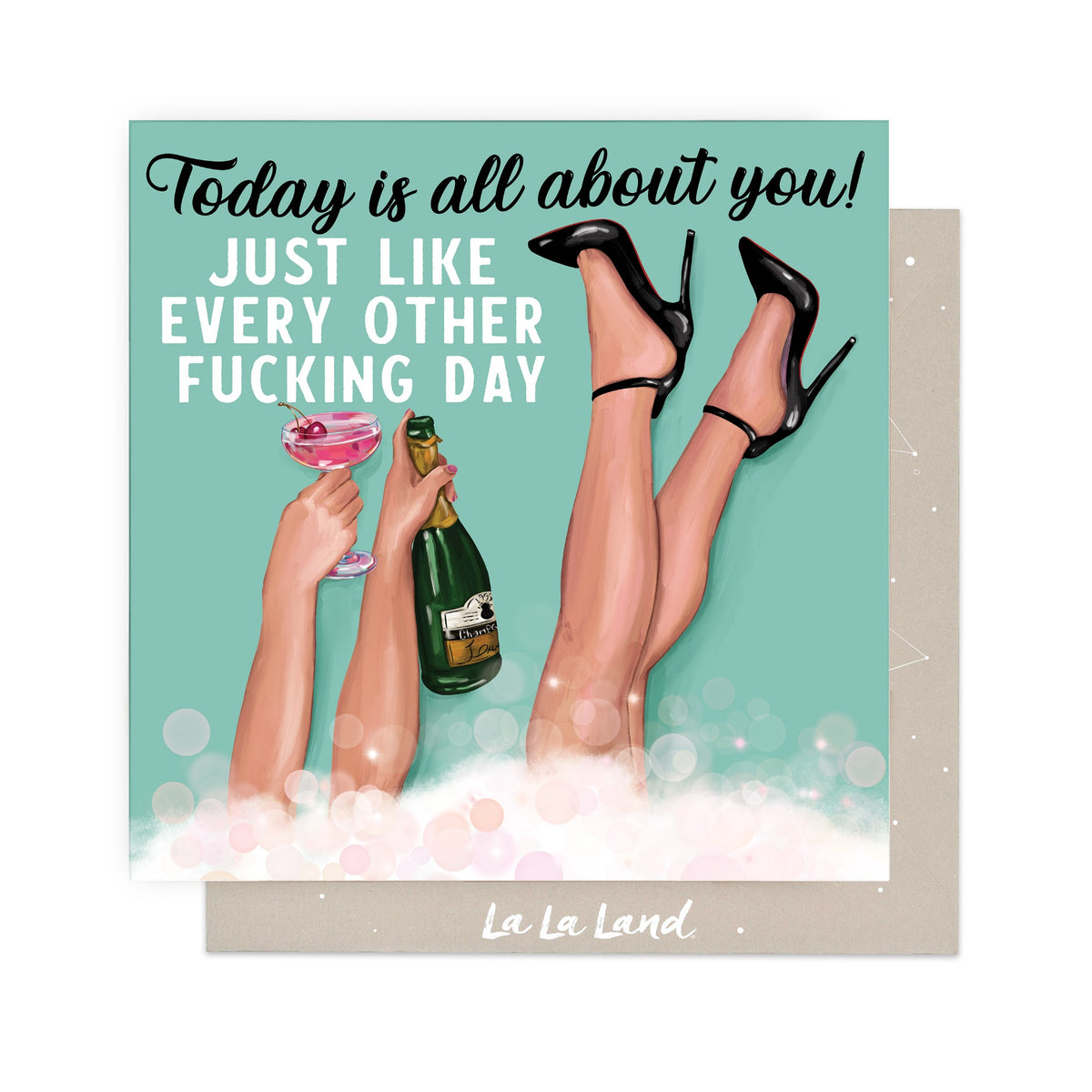 Greeting Card Bubble Bath