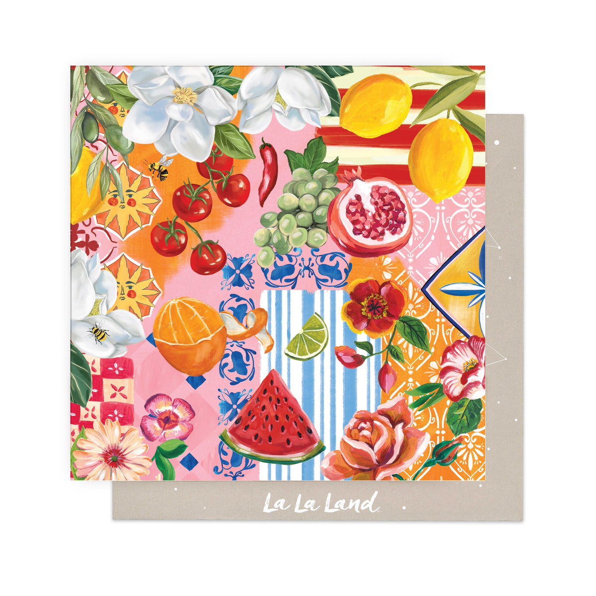 Greeting Card Italian Summer Pattern