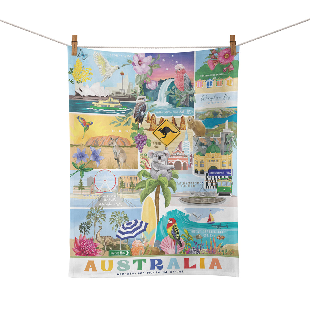 Tea Towel Gday Australia