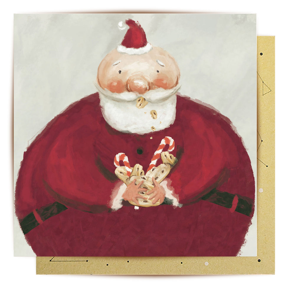 Greeting Card Santa's Treats