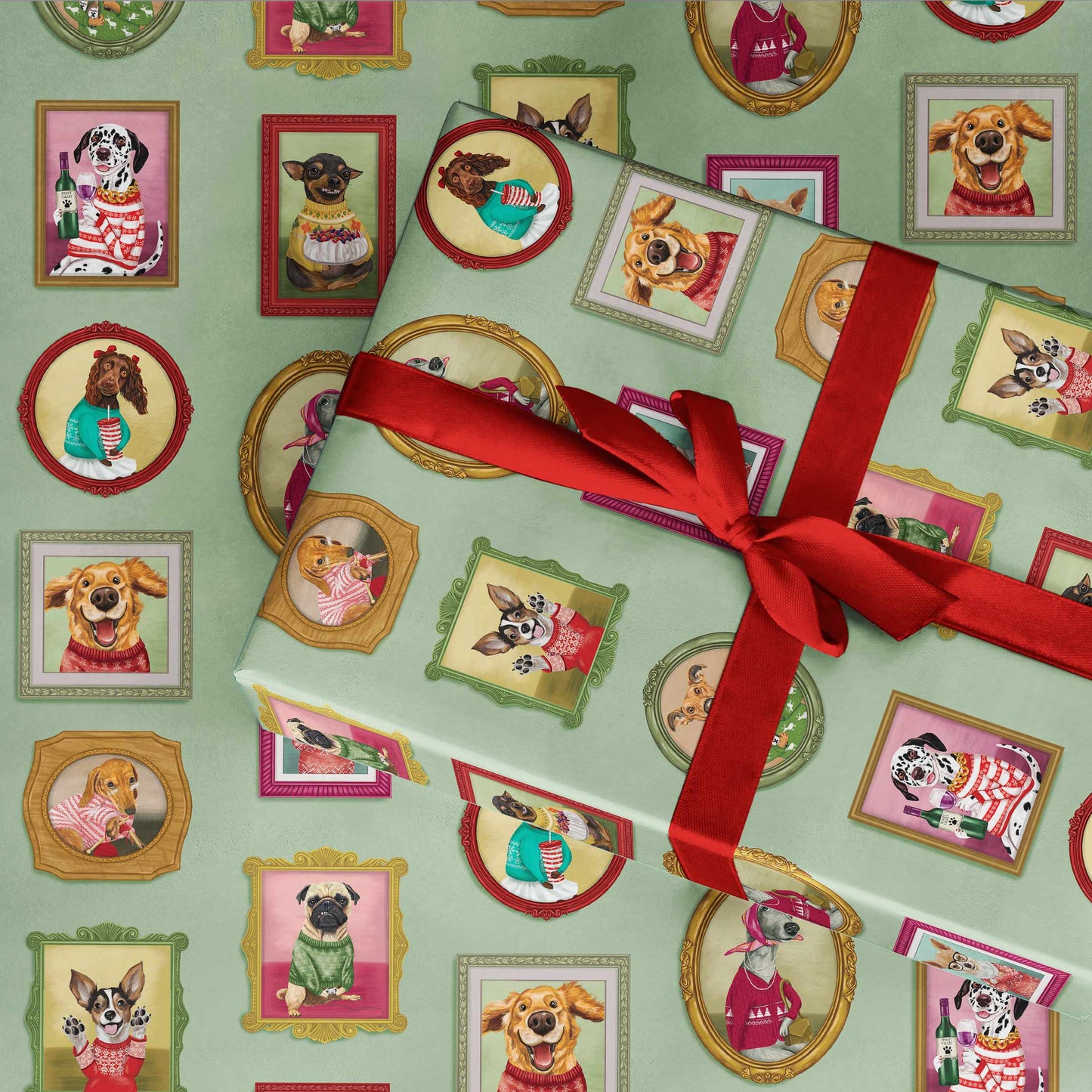 Flat Wrapping Paper Family Portrait