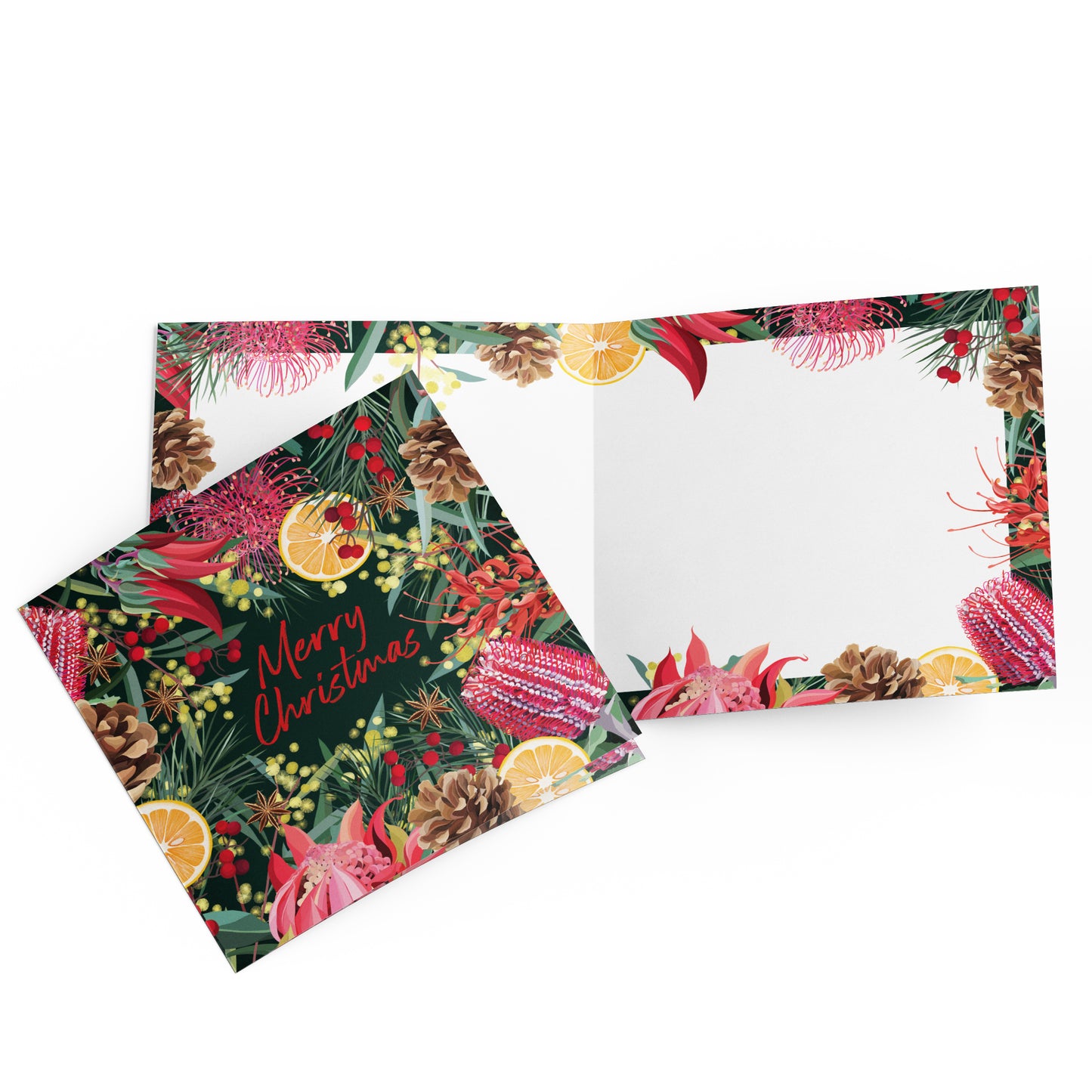 Greeting Card Festive Florals