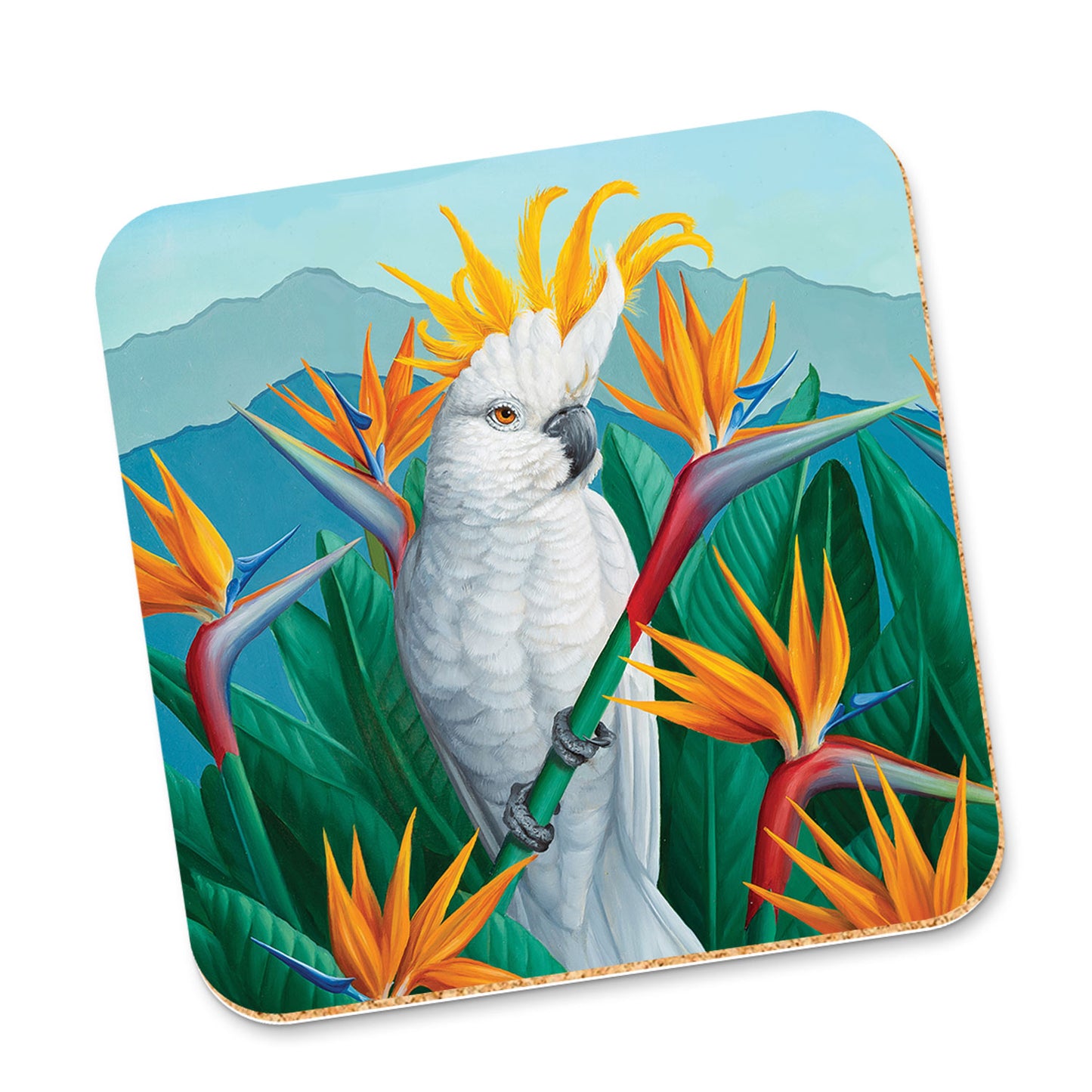 Corky Coaster Bird In Paradise
