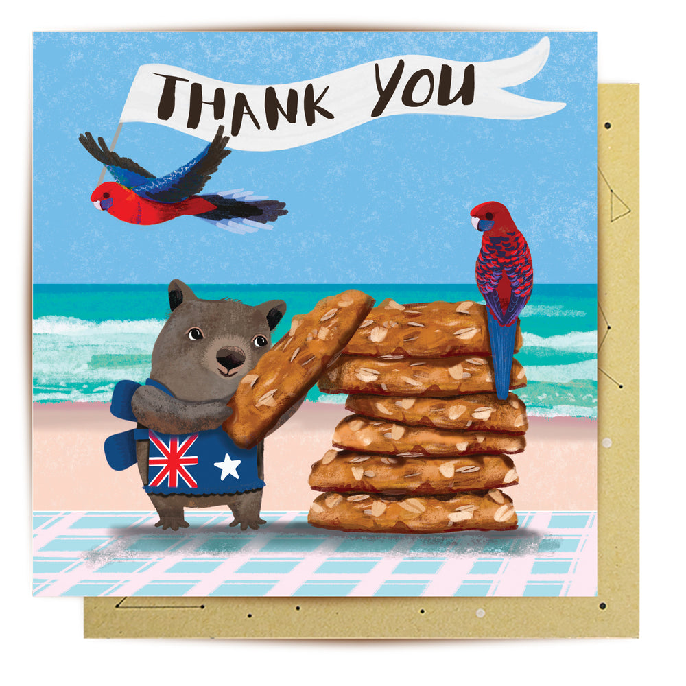 
                      
                        Greeting Card Anzac Wombat
                      
                    