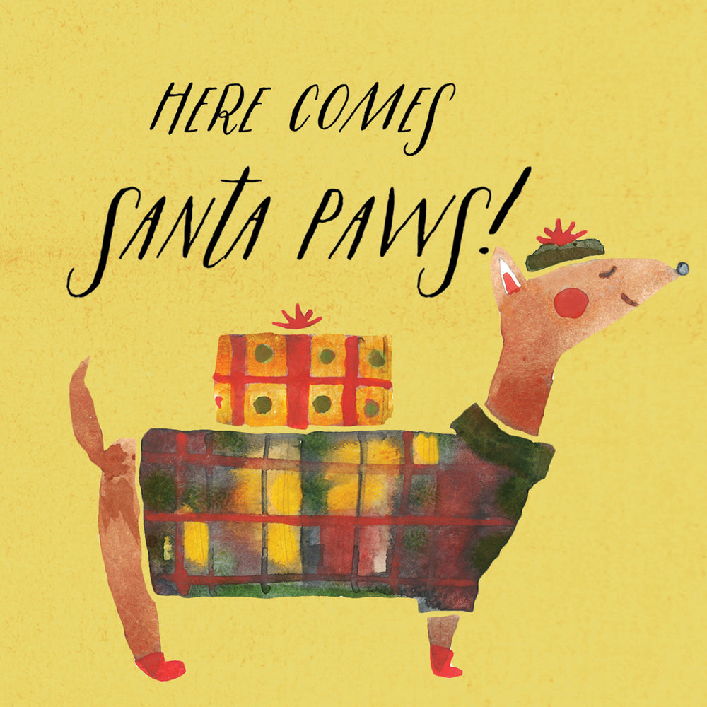 
                      
                        Greeting Card Santa Paws
                      
                    