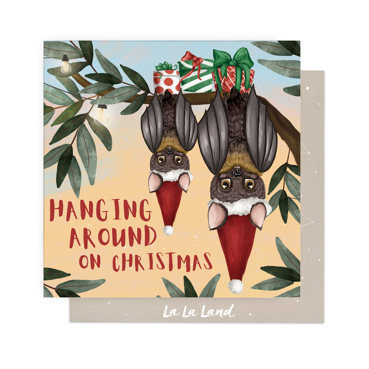 Greeting Card Hanging Around XMAS