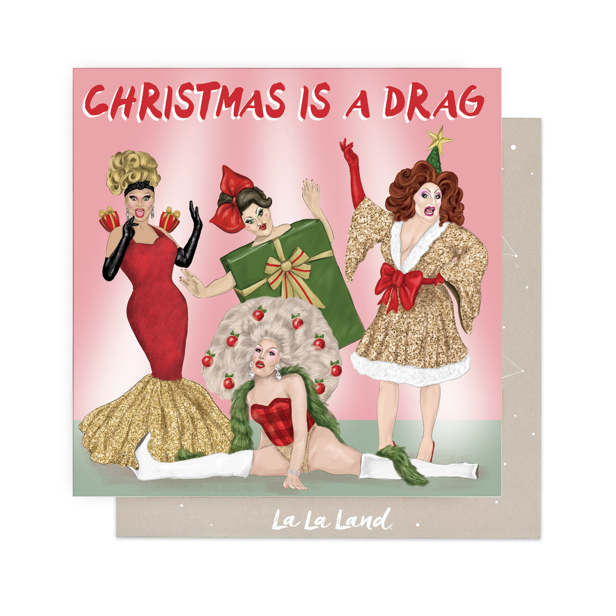 Greeting Card Christmas Drag