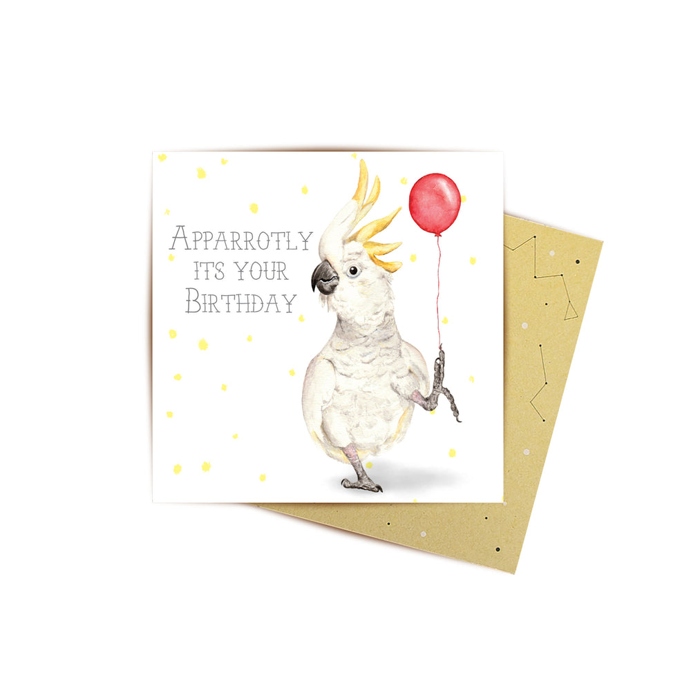 Mini Card Aparrotly Its Your Birthday