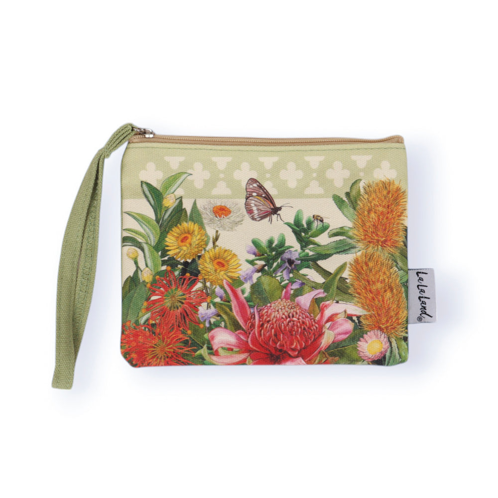 Coin Purse Botanical Blooms Flowers