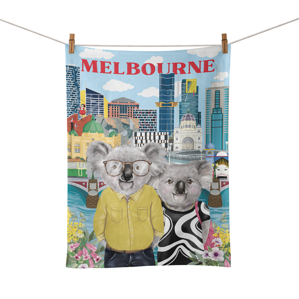 Tea Towel Happy Days Melbourne