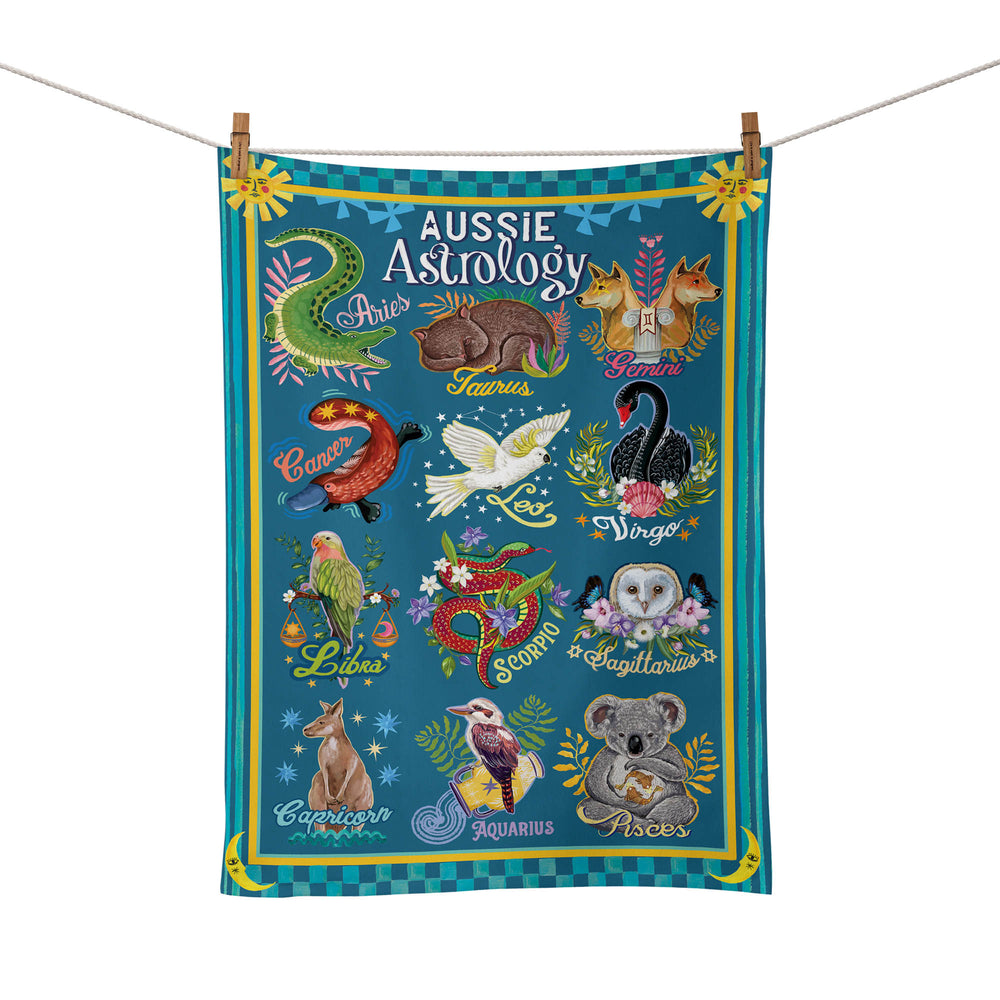 Tea Towel Aussie Astrology