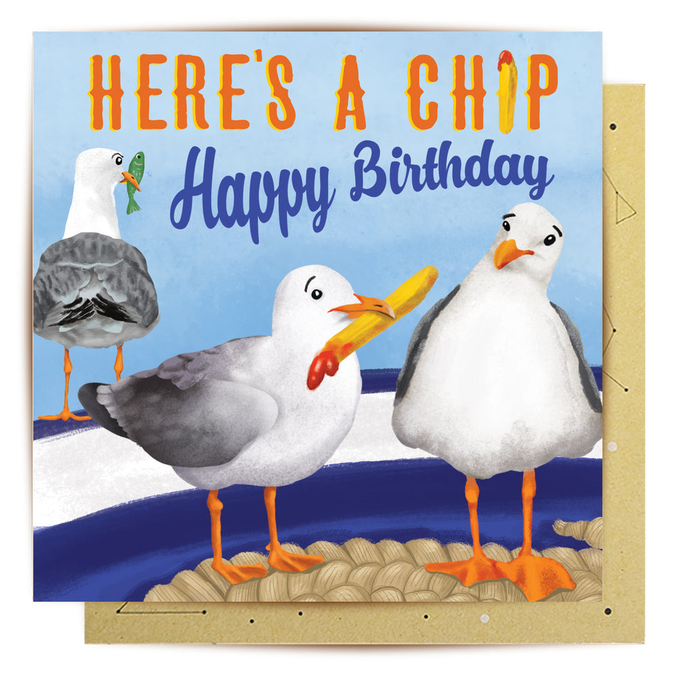 
                      
                        Greeting Card Here's a Chip
                      
                    