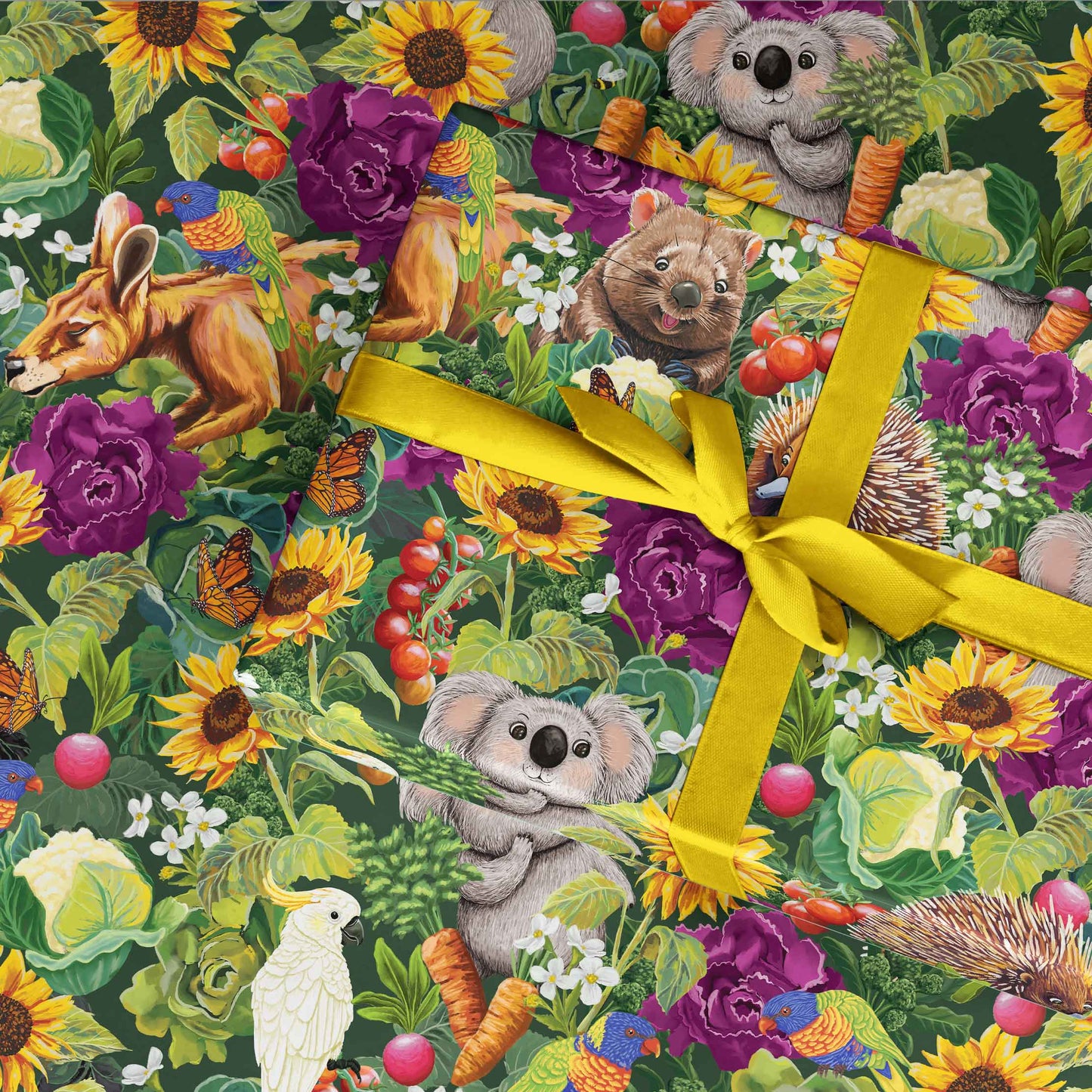 Flat Wrapping Paper Garden Giggles