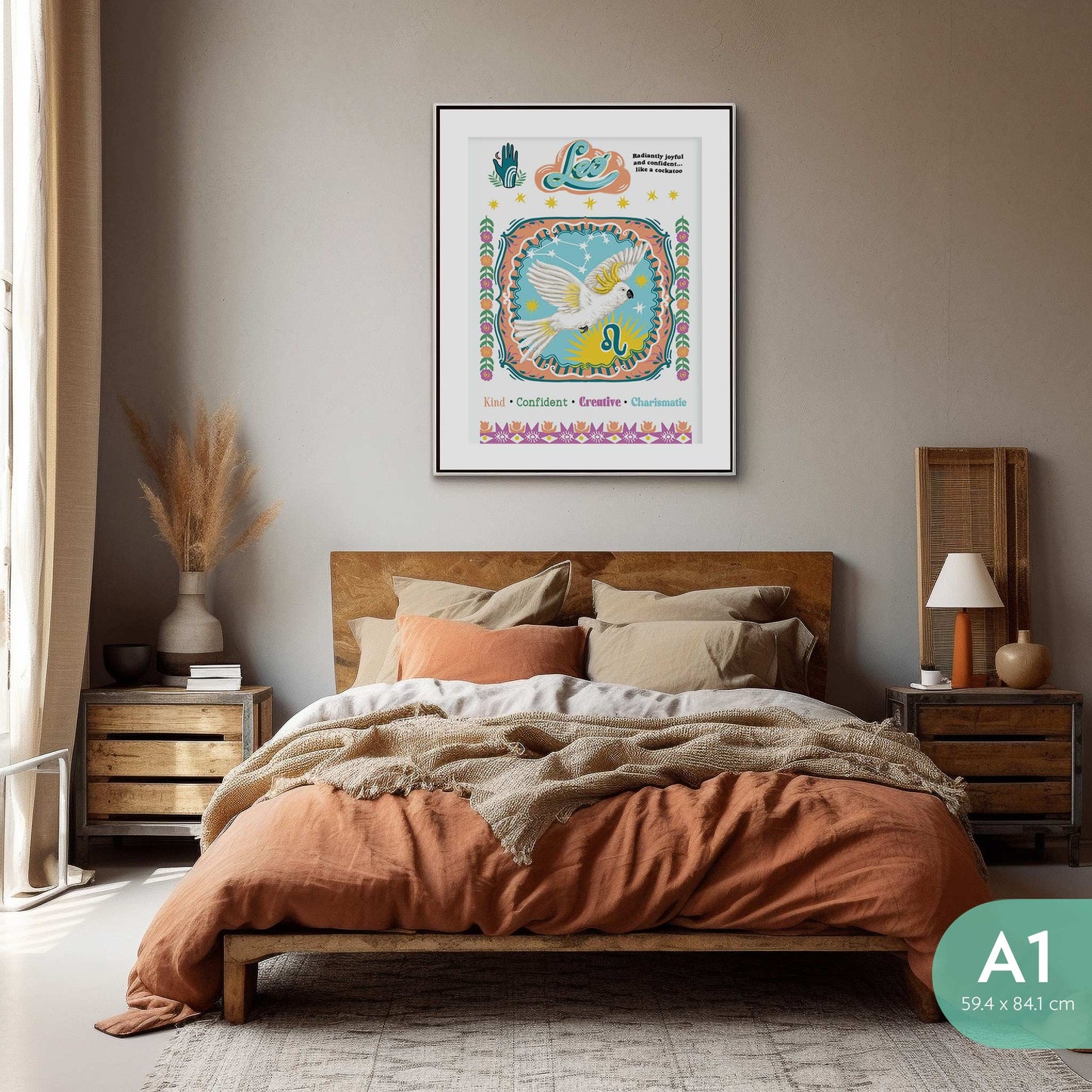Art Print Aussie Astrology Leo