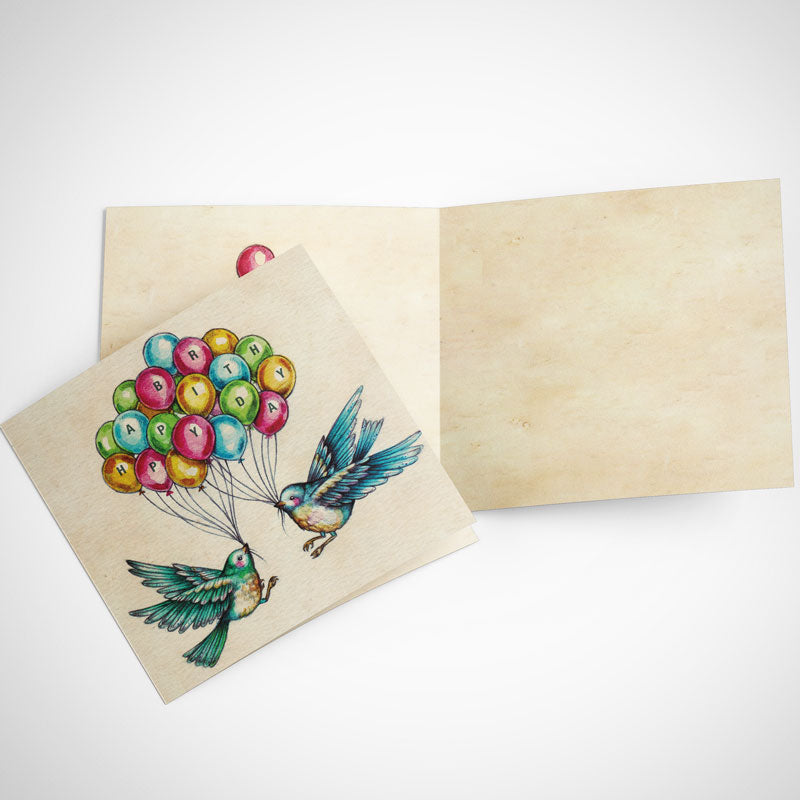 Greeting Card Birthday Bird