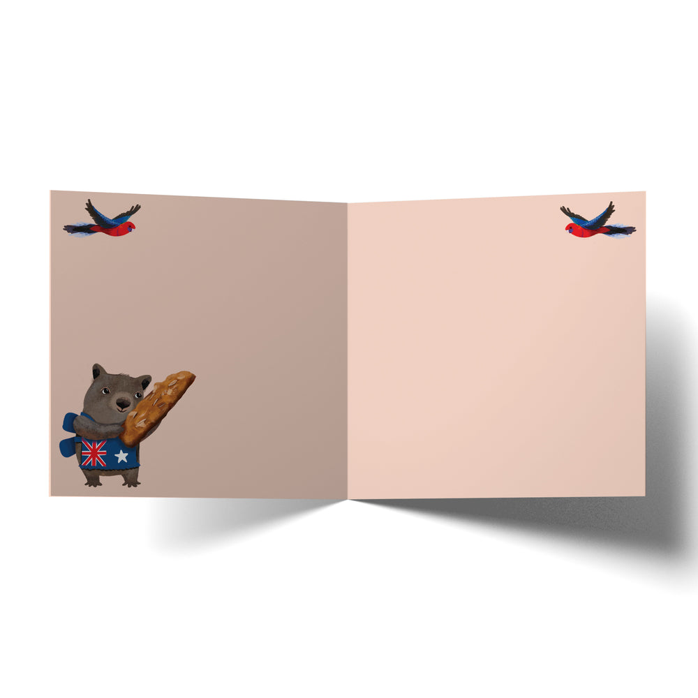 
                      
                        Greeting Card Anzac Wombat
                      
                    