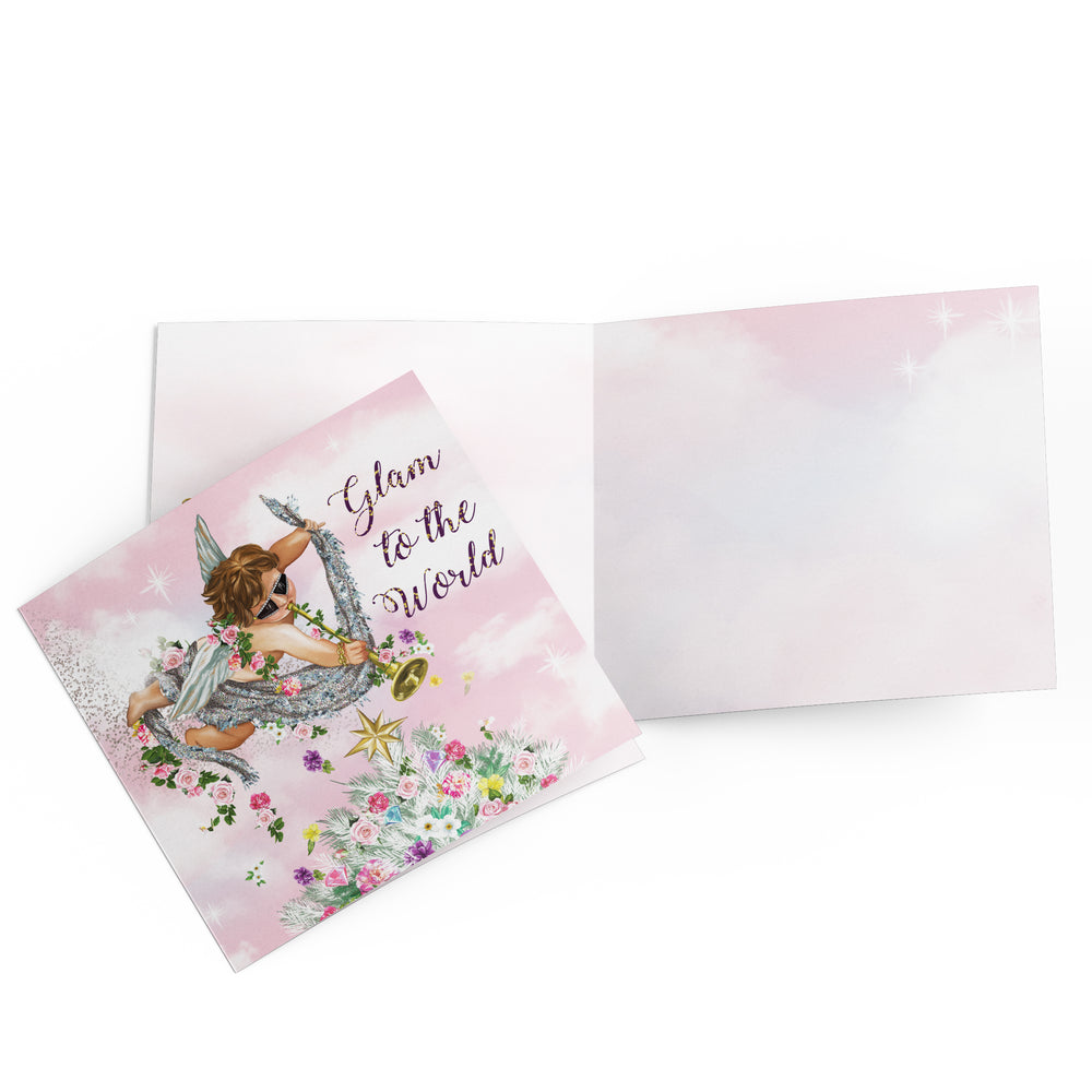 
                      
                        Greeting Card Glam To The World
                      
                    