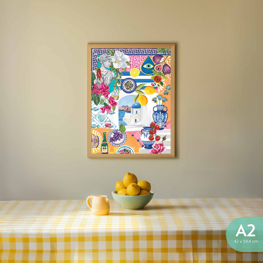 Art Print Mediterranean Summer Window