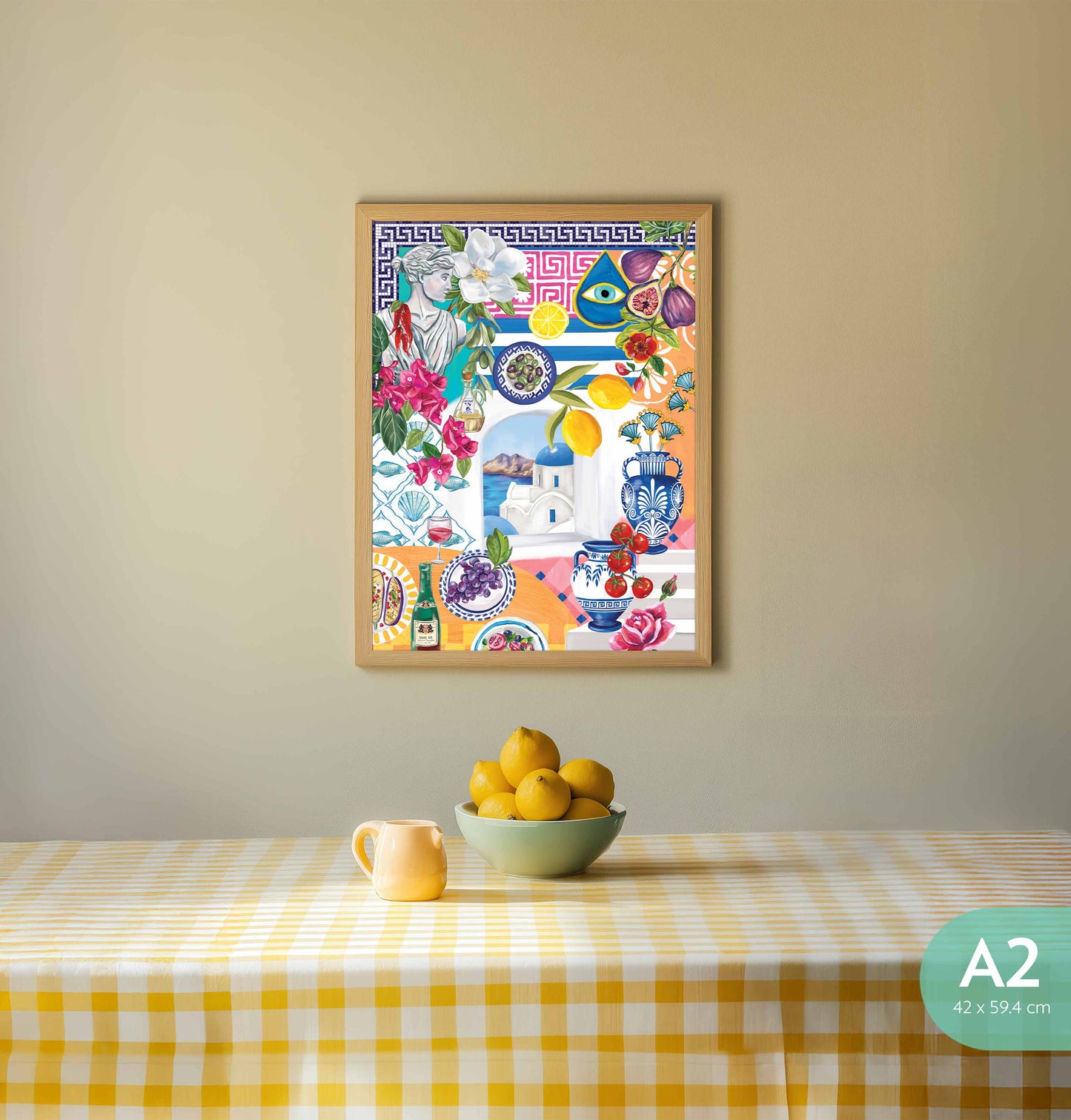 Art Print Mediterranean Summer Window