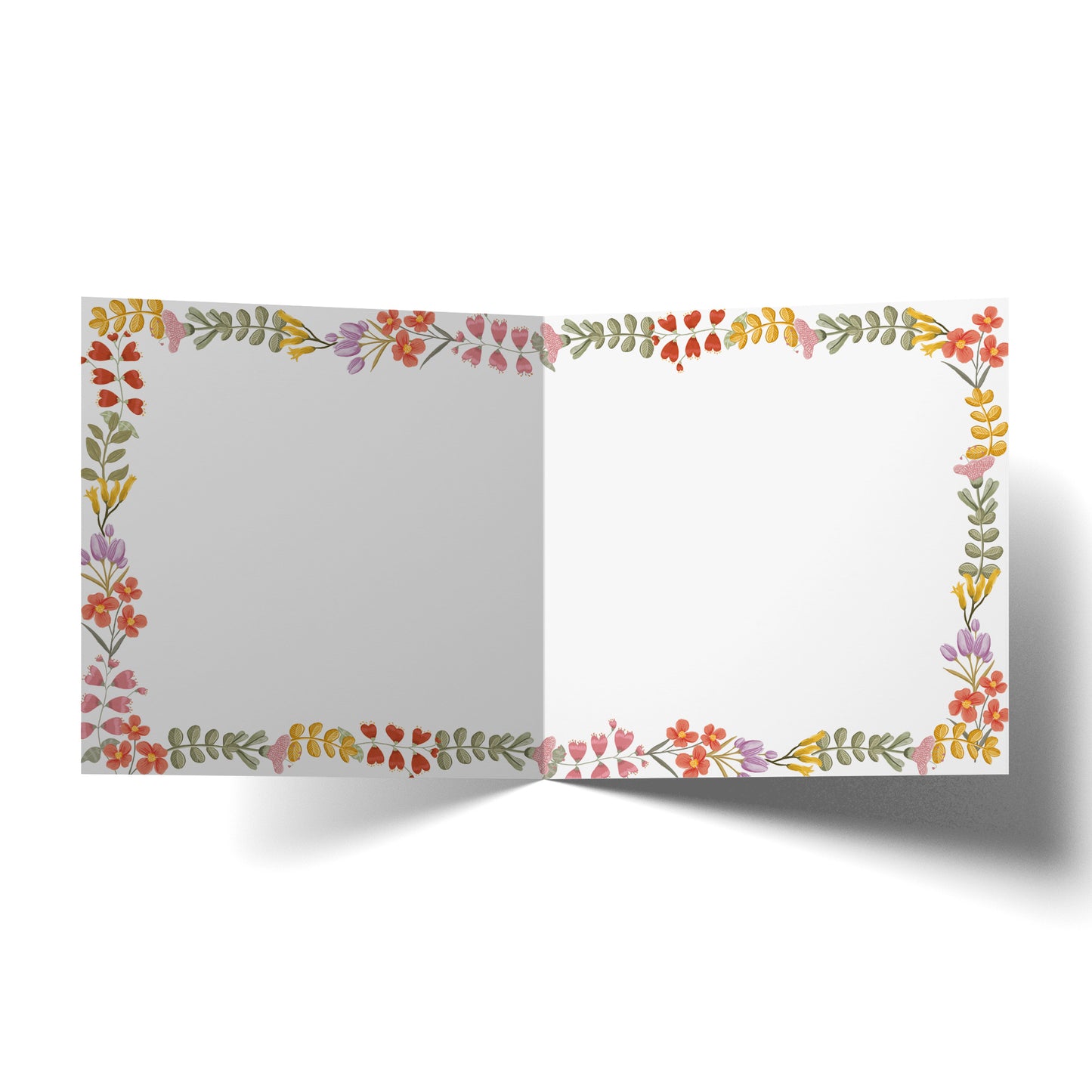 Greeting Card Happy Birthday Tiny Flowers